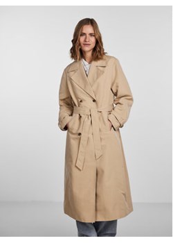 Pieces Trencz 17132310 Beżowy Regular Fit ze sklepu MODIVO w kategorii Płaszcze damskie - zdjęcie 152652878