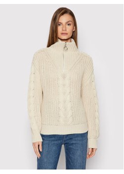 YAS Sweter Genny 26026263 Beżowy Regular Fit ze sklepu MODIVO w kategorii Swetry damskie - zdjęcie 152655739