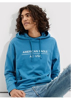 American Eagle Bluza 016-1175-5143 Niebieski Standard Fit ze sklepu MODIVO w kategorii Bluzy męskie - zdjęcie 152658199