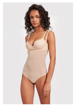 Wolford Body Tulle 79042 Beżowy ze sklepu MODIVO w kategorii Body damskie - zdjęcie 152658355
