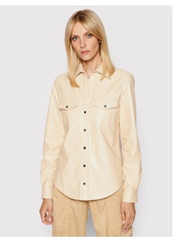 Pinko Koszula Ciambella 2 1G16EB 7866 Beżowy Regular Fit ze sklepu MODIVO w kategorii Koszule damskie - zdjęcie 152659396