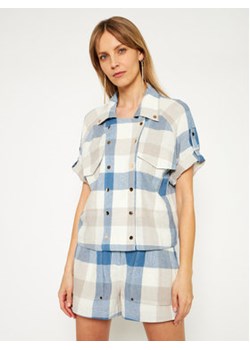 IXIAH Koszula IX22-55145 Beżowy Loose Fit ze sklepu MODIVO w kategorii Koszule damskie - zdjęcie 152662066