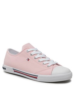 Tommy Hilfiger Trampki Low Cut Lace-Up Sneaker T3A4-30605-0890 D Różowy ze sklepu MODIVO w kategorii Trampki dziecięce - zdjęcie 152664797