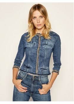 Liu Jo Kurtka jeansowa UXX039 D4128 Granatowy Regular Fit ze sklepu MODIVO w kategorii Kurtki damskie - zdjęcie 152665549