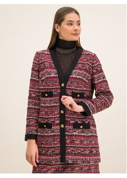 Luisa Spagnoli Kardigan Sari Bordowy Regular Fit ze sklepu MODIVO w kategorii Swetry damskie - zdjęcie 152665617
