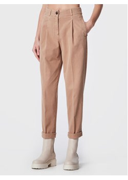 Peserico Easy Spodnie materiałowe M04719T3 02497 Beżowy Regular Fit ze sklepu MODIVO w kategorii Spodnie damskie - zdjęcie 152666419