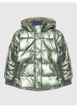 Tommy Hilfiger Kurtka puchowa KG0KG06022 M Zielony Regular Fit ze sklepu MODIVO w kategorii Kurtki dziewczęce - zdjęcie 152672757