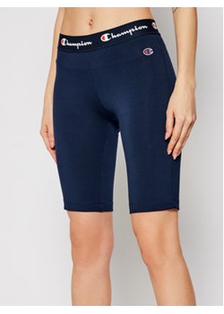 Champion Szorty sportowe Script Logo 112862 Granatowy Athletic Fit ze sklepu MODIVO w kategorii Szorty - zdjęcie 152672775