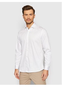 Selected Homme Koszula Flex 16077346 Biały Slim Fit ze sklepu MODIVO w kategorii Koszule męskie - zdjęcie 152672929