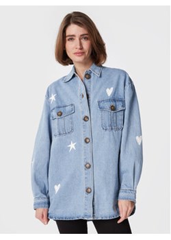 Femi Stories Koszula jeansowa Linsy Niebieski Oversize ze sklepu MODIVO w kategorii Koszule damskie - zdjęcie 152675399