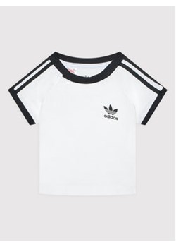 adidas T-Shirt 3-Stripes DV2824 Biały Regular Fit ze sklepu MODIVO w kategorii Odzież dla niemowląt - zdjęcie 152677867