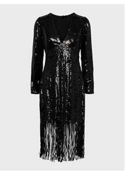 YAS Sukienka koktajlowa Flapper 26028197 Czarny Slim Fit ze sklepu MODIVO w kategorii Sukienki - zdjęcie 152678387