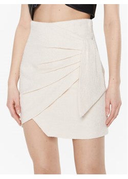 IRO Spódnica mini Rachele AS023 Écru Slim Fit ze sklepu MODIVO w kategorii Spódnice - zdjęcie 152678926