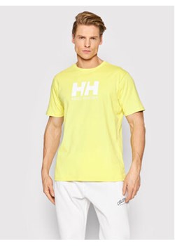 Helly Hansen T-Shirt Logo 33979 Żółty Regular Fit ze sklepu MODIVO w kategorii T-shirty męskie - zdjęcie 152680057