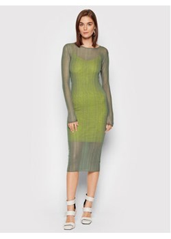 Patrizia Pepe Sukienka codzienna 8A0956/K004-J2U4 Zielony Slim Fit ze sklepu MODIVO w kategorii Sukienki - zdjęcie 152683448