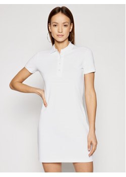 Lacoste Sukienka codzienna EF5473 Biały Slim Fit ze sklepu MODIVO w kategorii Sukienki - zdjęcie 152683869