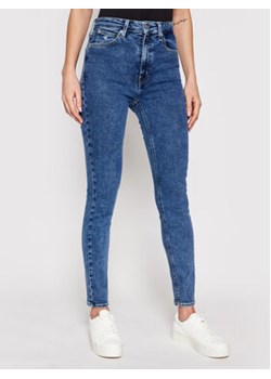 Calvin Klein Jeans Jeansy High Rise J20J215787 Granatowy Skinny Fit ze sklepu MODIVO w kategorii Jeansy damskie - zdjęcie 152684385