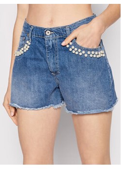 Please Szorty jeansowe D0GSEH0PVD Niebieski Relaxed Fit ze sklepu MODIVO w kategorii Szorty - zdjęcie 152685357