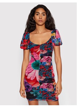 Desigual Sukienka koktajlowa MONSIEUR CHRISTIAN LACROIX Marsella 22SWVK45 Kolorowy Slim Fit ze sklepu MODIVO w kategorii Sukienki - zdjęcie 152685738