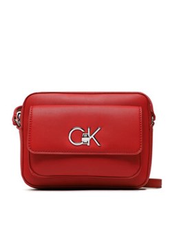 Calvin Klein Torebka Re-Lock Camera Bag With Flap K60K609114 Czerwony ze sklepu MODIVO w kategorii Listonoszki - zdjęcie 152686268