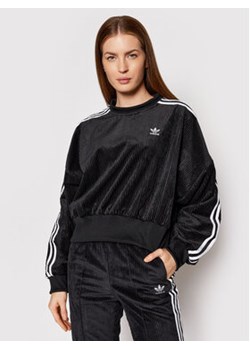 adidas Bluza adicolor Classics H37848 Czarny Oversize ze sklepu MODIVO w kategorii Bluzy damskie - zdjęcie 152687008