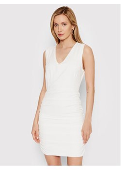 DeeZee Sukienka koktajlowa Enternity PLY033 Biały Slim Fit ze sklepu MODIVO w kategorii Sukienki - zdjęcie 152688506