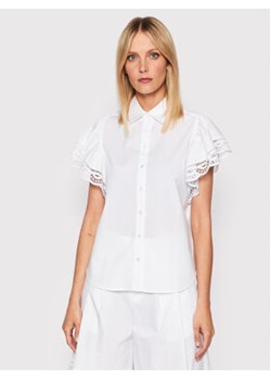 TWINSET Koszula 221TT2135 Biały Straight Fit ze sklepu MODIVO w kategorii Koszule damskie - zdjęcie 152690435
