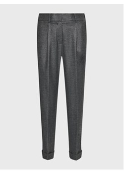 Peserico Easy Spodnie materiałowe M04857 02041 Szary Regular Fit ze sklepu MODIVO w kategorii Spodnie damskie - zdjęcie 152692937