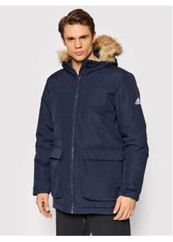 adidas Parka Utilitas GT1701 Granatowy Regular Fit ze sklepu MODIVO w kategorii Parki męskie - zdjęcie 152694128