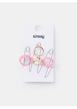 Sinsay - Pierścionki 4 pack - Fioletowy ze sklepu Sinsay w kategorii Pierścionki - zdjęcie 152694589