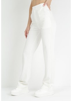 Białe Szerokie Spodnie Maellia ze sklepu Born2be Odzież w kategorii Spodnie damskie - zdjęcie 152695067