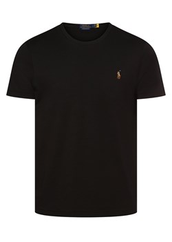 Polo Ralph Lauren T-shirt męski Mężczyźni Bawełna czarny jednolity ze sklepu vangraaf w kategorii T-shirty męskie - zdjęcie 152696227