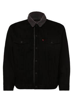 Levi's Męska kurtka jeansowa Mężczyźni Jeansy czarny jednolity ze sklepu vangraaf w kategorii Kurtki męskie - zdjęcie 152696319