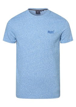 Superdry T-shirt męski Mężczyźni Bawełna niebieski marmurkowy ze sklepu vangraaf w kategorii T-shirty męskie - zdjęcie 152696418