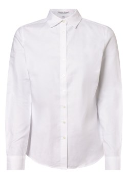 Marie Lund Bluzka damska Kobiety Bawełna biały wypukły wzór tkaniny ze sklepu vangraaf w kategorii Koszule damskie - zdjęcie 152696437