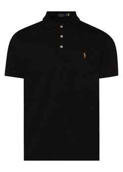 Polo Ralph Lauren Męska koszulka polo Mężczyźni Bawełna czarny jednolity ze sklepu vangraaf w kategorii T-shirty męskie - zdjęcie 152696825