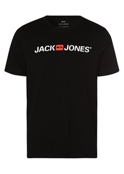Jack & Jones T-shirt męski Mężczyźni Dżersej czarny nadruk ze sklepu vangraaf w kategorii T-shirty męskie - zdjęcie 152696868