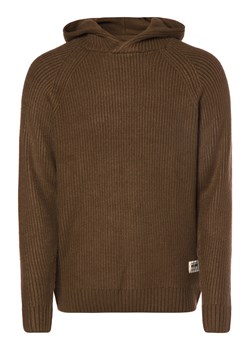 Redefined Rebel Sweter męski Mężczyźni dzianina grubo tkana brązowy jednolity ze sklepu vangraaf w kategorii Swetry męskie - zdjęcie 152696959