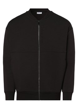 Calvin Klein Męska bluza rozpinana Mężczyźni Materiał dresowy czarny jednolity ze sklepu vangraaf w kategorii Bluzy męskie - zdjęcie 152697349