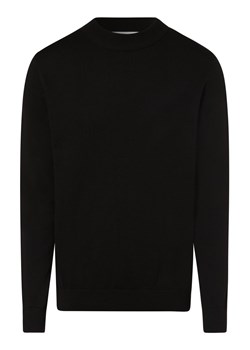 Selected Sweter męski Mężczyźni czarny jednolity ze sklepu vangraaf w kategorii Swetry męskie - zdjęcie 152697439