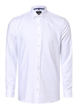 OLYMP No. Six Koszula męska Mężczyźni Super Slim Fit Bawełna biały jednolity kołnierzyk kent ze sklepu vangraaf w kategorii Koszule męskie - zdjęcie 152697706