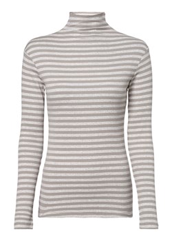 Marie Lund Damska koszulka z długim rękawem Kobiety Dżersej taupe w paski ze sklepu vangraaf w kategorii Bluzki damskie - zdjęcie 152698478