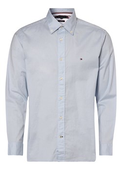 Tommy Hilfiger Koszula męska Mężczyźni Regular Fit Bawełna jasnoniebieski jednolity button down ze sklepu vangraaf w kategorii Koszule męskie - zdjęcie 152698888