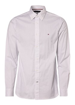 Tommy Hilfiger Koszula męska Mężczyźni Regular Fit Bawełna biały wzorzysty button down ze sklepu vangraaf w kategorii Koszule męskie - zdjęcie 152698889