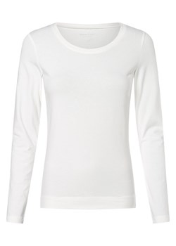Marie Lund Damska koszulka z długim rękawem Kobiety Dżersej écru jednolity ze sklepu vangraaf w kategorii Bluzki damskie - zdjęcie 152699345