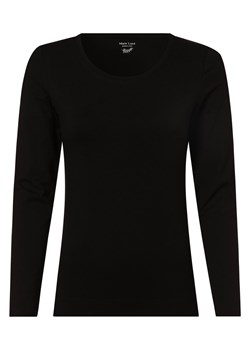 Marie Lund Damska koszulka z długim rękawem Kobiety Dżersej czarny jednolity ze sklepu vangraaf w kategorii Bluzki damskie - zdjęcie 152699347