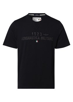 Aeronautica T-shirt męski Mężczyźni Bawełna granatowy jednolity ze sklepu vangraaf w kategorii T-shirty męskie - zdjęcie 152699428