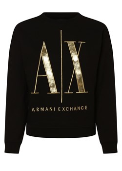 Armani Exchange Damska bluza nierozpinana Kobiety Bawełna czarny nadruk ze sklepu vangraaf w kategorii Bluzy damskie - zdjęcie 152699456