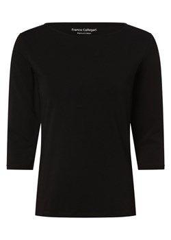Franco Callegari Koszulka damska Kobiety Bawełna czarny jednolity ze sklepu vangraaf w kategorii Bluzki damskie - zdjęcie 152699679