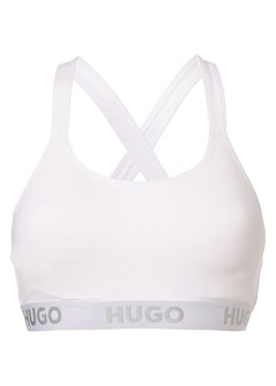 HUGO Gorset damski Kobiety Dżersej biały jednolity ze sklepu vangraaf w kategorii Biustonosze - zdjęcie 152699847